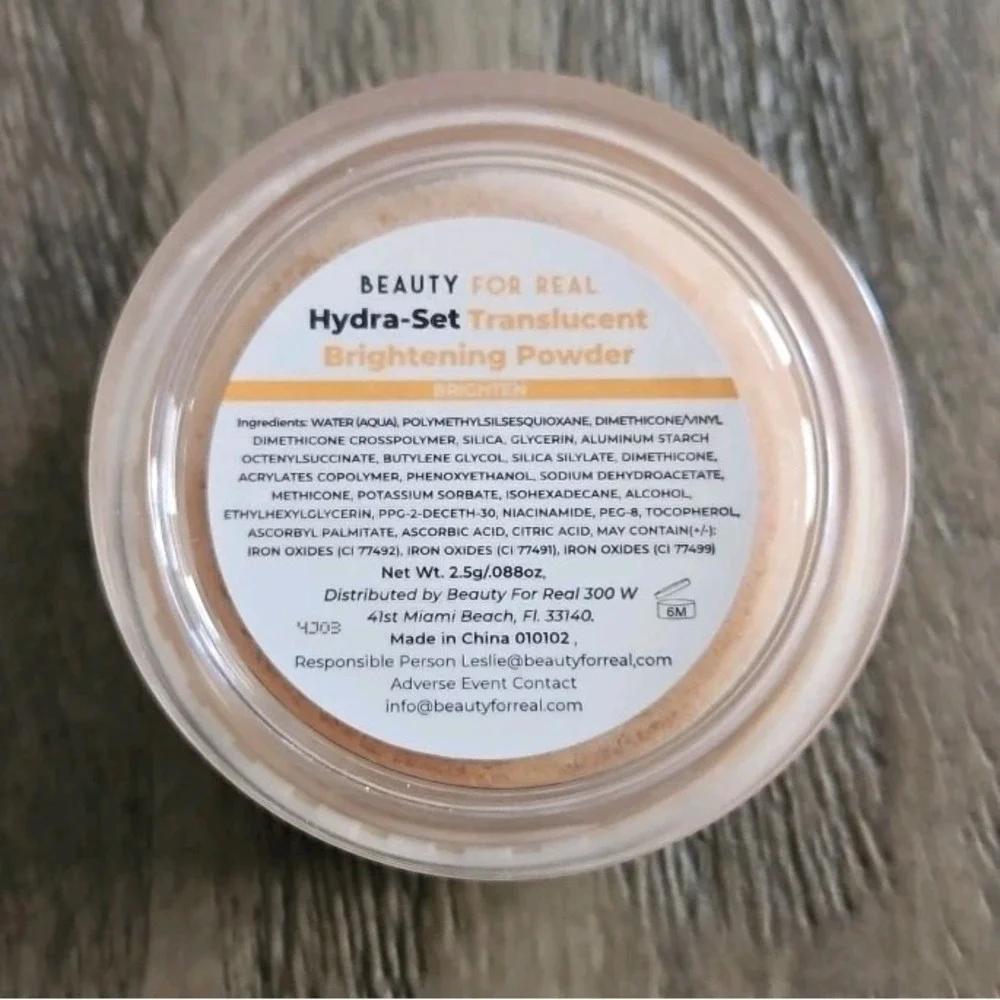 2X Beauty for Real Hydra-Set Translucent Finishing Powder Brighten Travel 2.5g